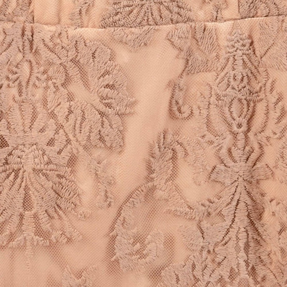 HELLO MOLLY Strapless lined open back pink lace dress  junior size 2 - Picture 4 of 4